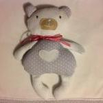 Baby Blanket And Personalised Teddy. Handmade..