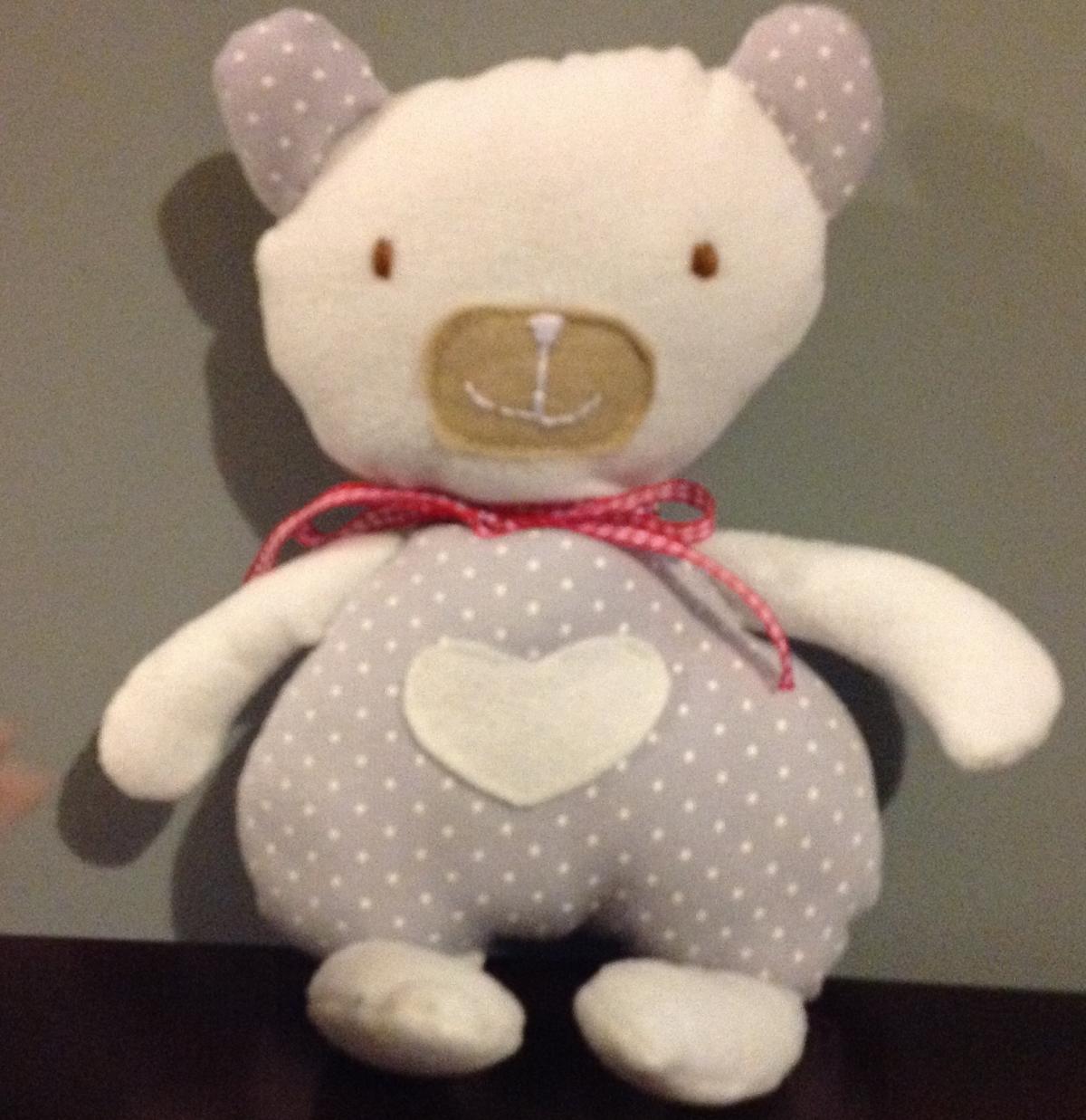 Baby Personalised Teddy. Handmade Gift For Babies, Baby Shower, Christenings, Christmas, Baby Girl Or Boy, Unisex